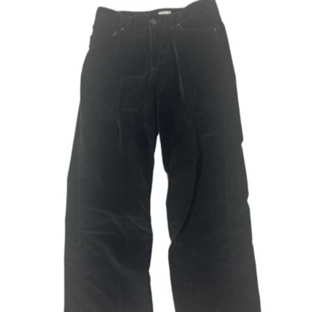 L.L. Bean Velvet Black Pants Women's Size 8 Regular